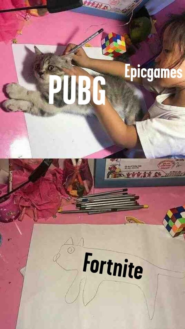 网友眼中的绝地求生和堡垒之夜 一张图看透一切