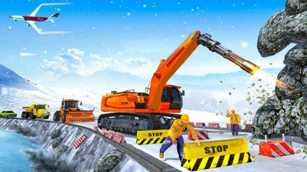 Snow Rescue op : Excavator 3D