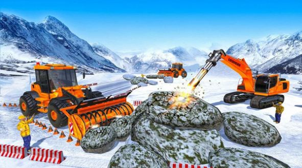 Snow Rescue op : Excavator 3D